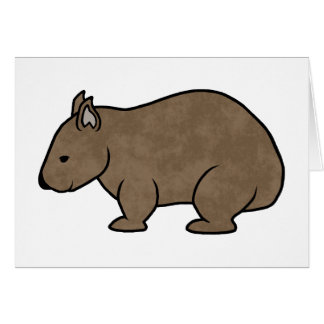 Cartão Gráfico de Wombat