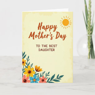 Cartão Gráfico do Dia das Mães Quente
