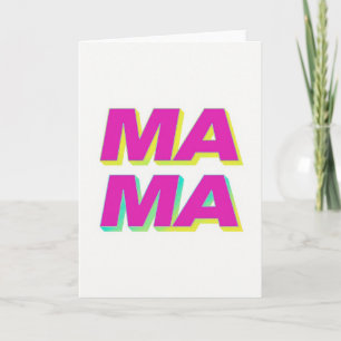 Cartão Gráfico Fuchsia Mama