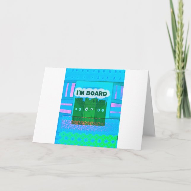 Cartão Gráfico Inspiracional Engraçado Sou uma Arte de Te (Frente)