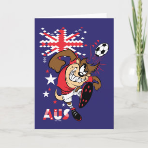 Cartão Gráficos de Futebol da TAZ™ Team Austrália