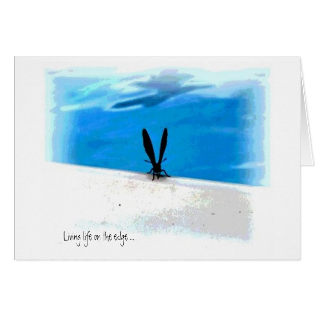 Cartão Gráficos de Sillouette Butterfly (Frente Horizontal)