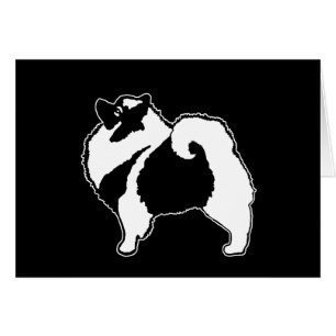 Cartão Gráficos Keeshond - Arte de Cachorro Original