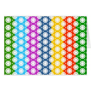 Cartão Gráficos simples - padrões felizes exóticos