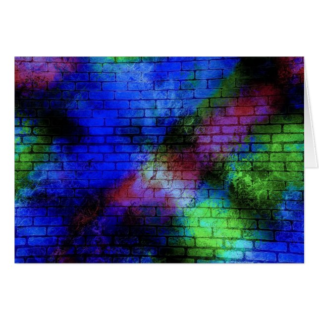 Cartão Grafite de parede (Frente Horizontal)