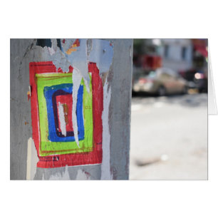 Cartão Grafite de Polonês de Nova Iorque de Arte Pública