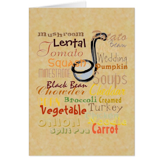 Cartão Grafite de sopas (Frente)