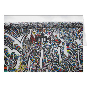 Cartão Grafite do Muro de Berlim Oriental