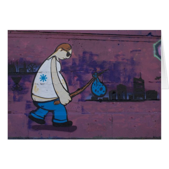 Cartão Grafite do solitário Wanderer (Frente Horizontal)