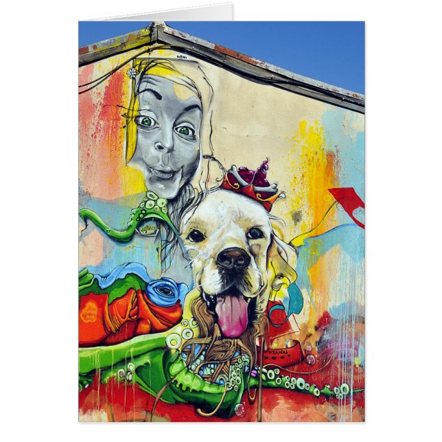 Cartão Grafite Mural Canino (Frente)