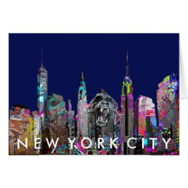 Cartão grafite Nova Iorque