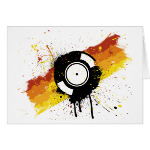 Cartão Grafites do vinil