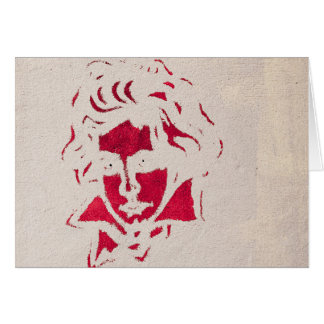 Cartão Grafitti of Beethoven