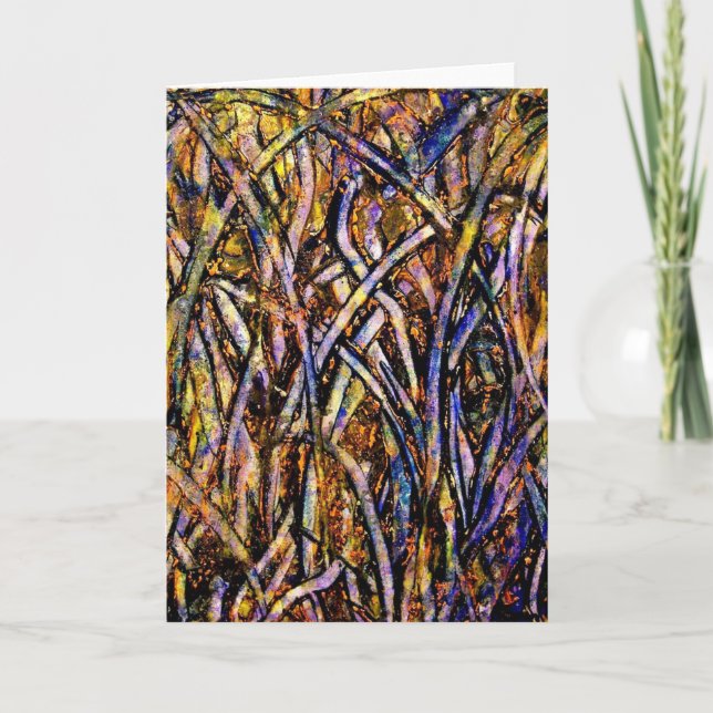 Cartão Grama de vidro do carnaval com o fungo de molde (Frente)