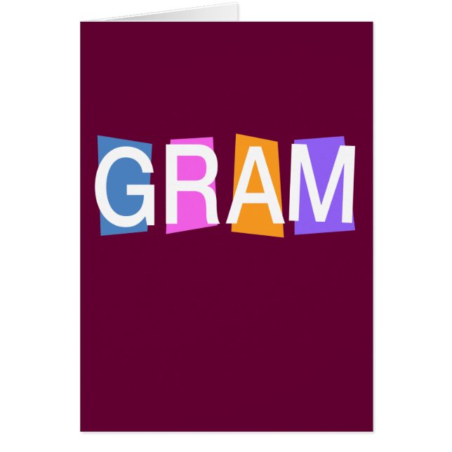 Cartão Grama retro (Frente)