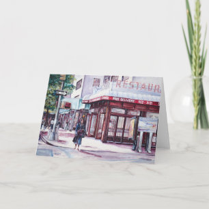 Cartão Gramercy Coffee Corner Greeting Card