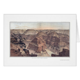 Cartão Grand Canyon da pinta. Sublime por Dutton 1882A