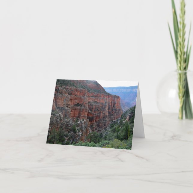 Cartão Grand Canyon North Kaibab Trail Note Card (Frente)