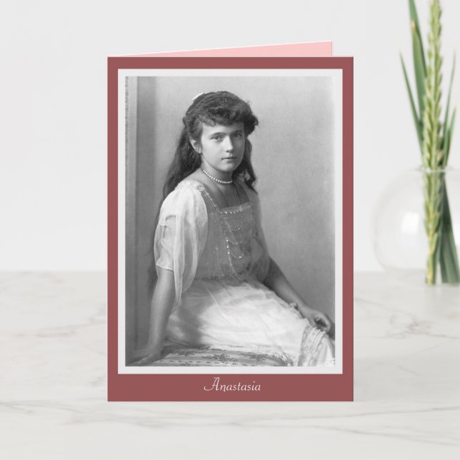 Cartão Grand Duchess Anastasia Nikolaevna of Russia 1914 (Frente)