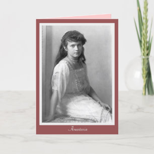 Cartão Grand Duchess Anastasia Nikolaevna of Russia 1914