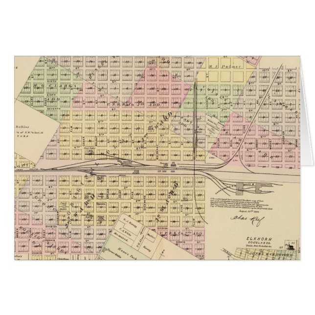 Cartão Grand Island, Nebraska (Frente Horizontal)