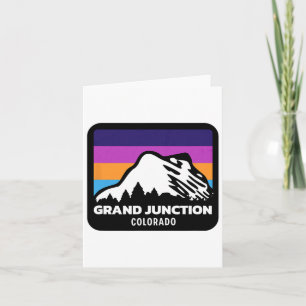 Cartão Grand Junction Colorado Skiing Snowboard Family