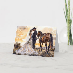 Cartão Grand Prairie & Mountain Sunset Love