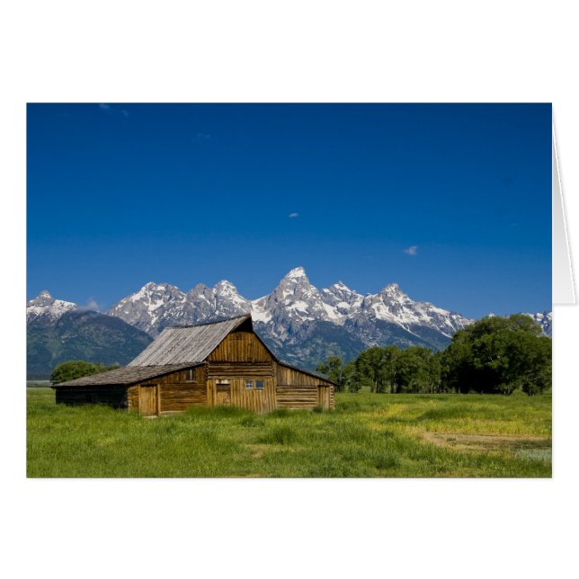 Cartão Grand Teton Barn (Frente Horizontal)
