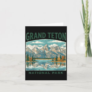 Cartão Grand Teton Wyoming Parques Nacionais Ao Ar Livre