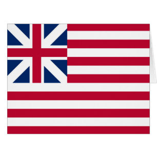 Cartão Grand Union, 1ª Bandeira dos EUA das Colônias