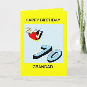 CARTÃO GRANDAD 70TH BIRTHDAY CARD