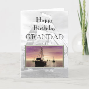 Cartão Grandad do feliz aniversario