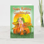 Cartão Granddaughter Birthday Card - Moonies Citrus Fairy<br><div class="desc">Granddaughter Birthday Card - Moonies Citrus Fairy</div>