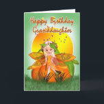 Cartão Granddaughter Birthday Card - Moonies Citrus Fairy<br><div class="desc">Granddaughter Birthday Card - Moonies Citrus Fairy</div>