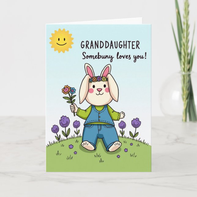 Cartão Granddaughter Loves You Animal Card (Frente)