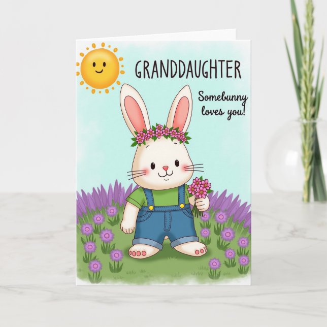 Cartão Granddaughter Loves You Card (Frente)