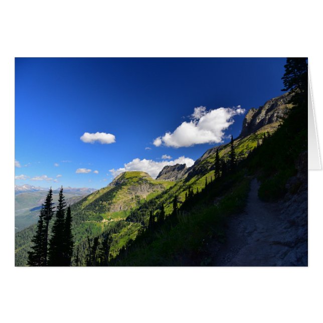 Cartão Grande ângulo vista da parede do jardim (Frente Horizontal)