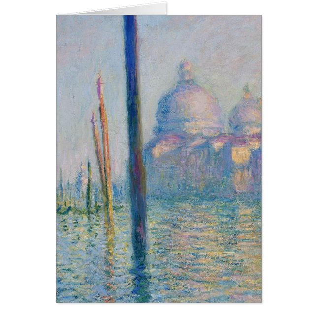 Cartão Grande Canal Monet Veneza Itália Pintura Clássica (Frente)