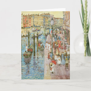 Cartão Grande Canal, Veneza por Maurice Prendergast