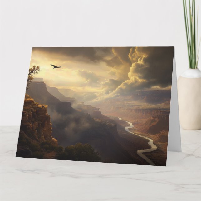 Cartão Grande Canyon Majestade: Feliz Dia de os pais (Frente)