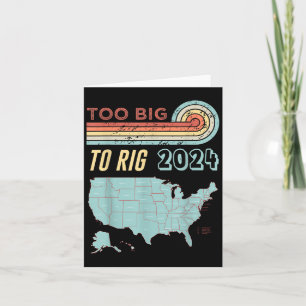 Cartão Grande Demais Para Rig Dizendo Trump 2024 Coisa En