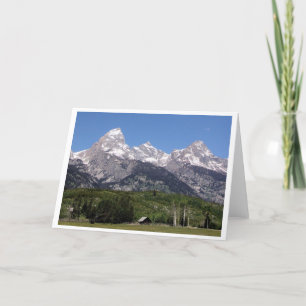 Cartão grande do parque nacional de Teton