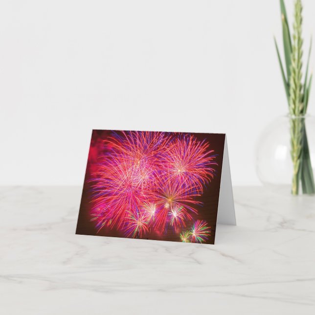 Cartão Grande Finalidade do Fireworks (Frente)