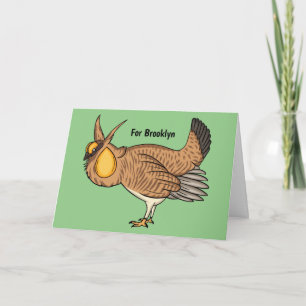 Cartão Grande ilustração de desenho animado de frango pra