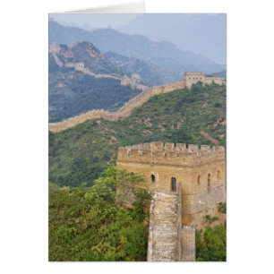Cartão Grande Muralha da China em Jinshanling, China. 2