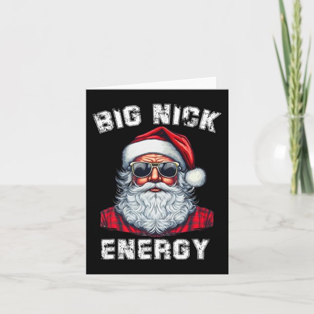 Cartão Grande Nick Energia Diversão Papai Noel Natal 4 (Frente)