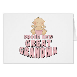 Cartão Grande t-shirt NOVO ORGULHOSO da avó