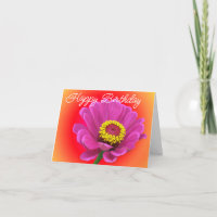 Grande verso brincalhão da Zinnia de aniversário p
