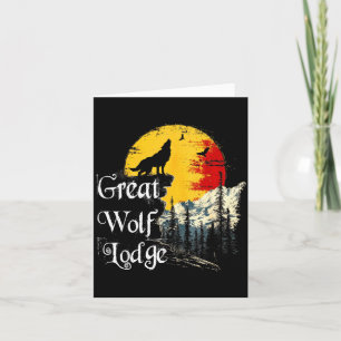 Cartão Grandes Amantes do Lodge Lobo Aventura ao Ar Livre