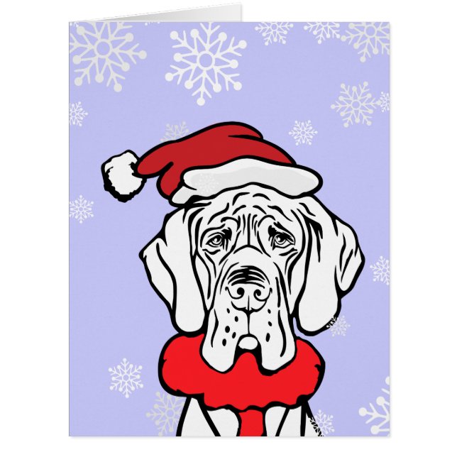 Cartão Grandes cartas de Dane Chritmas (Frente)